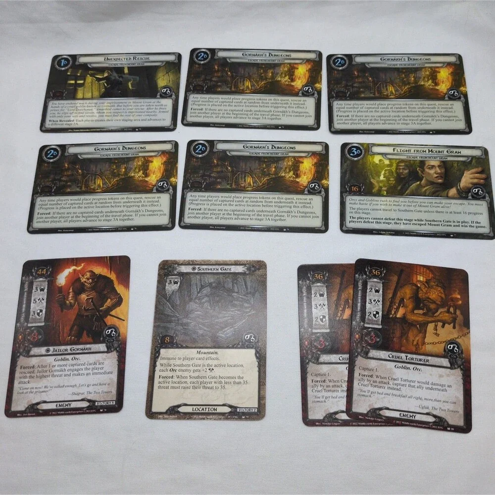 *Incomplete* Lord Of The Rings Lost Realm Expansion Cards